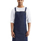 Artisan Collection by Reprime RP129 Cross Back Barista Bib Apron - Front view