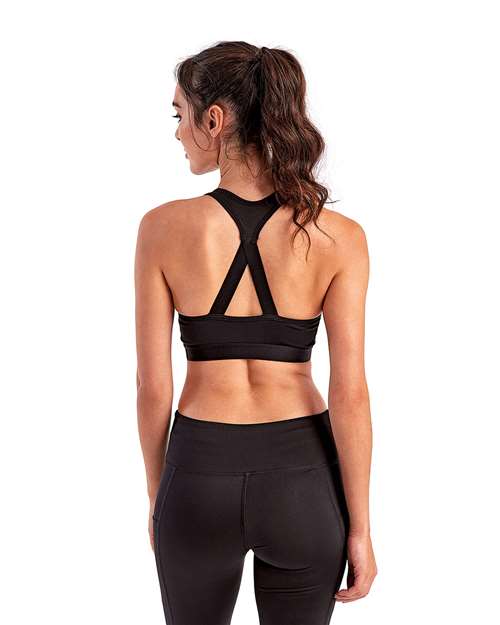 TriDri TD920 Women's Medium Impact Sports Bra - Back view