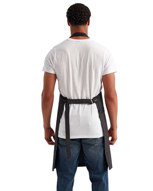 Artisan Collection by Reprime RP144 Annex Oxford Bib Apron - Back view