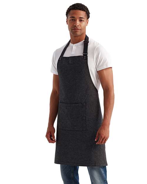 Artisan Collection by Reprime RP144 Annex Oxford Bib Apron - Side view