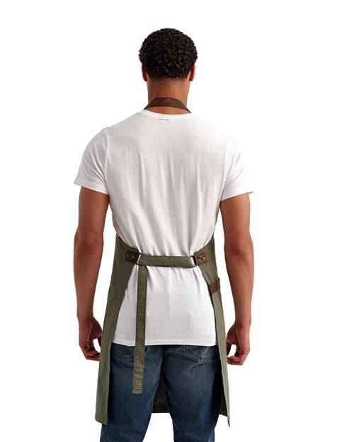 Artisan Collection by Reprime RP144 Annex Oxford Bib Apron - Back view