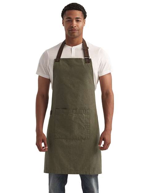 Artisan Collection by Reprime RP144 Annex Oxford Bib Apron - Front view