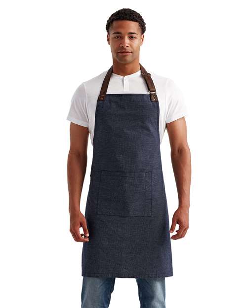 Artisan Collection by Reprime RP144 Annex Oxford Bib Apron - Front view
