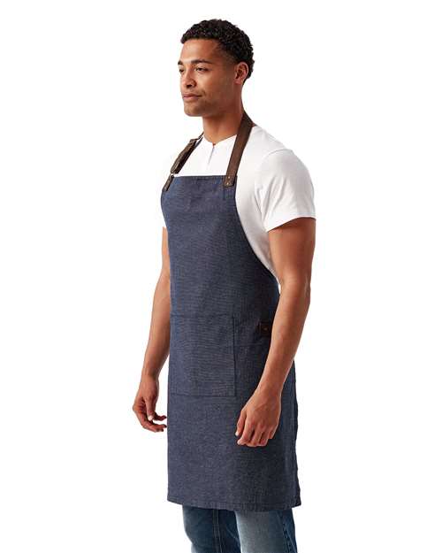 Artisan Collection by Reprime RP144 Annex Oxford Bib Apron - Side view