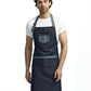 Artisan Collection by Reprime RP127 Domain Contrast Denim Bib Apron - Front view