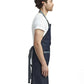 Artisan Collection by Reprime RP127 Domain Contrast Denim Bib Apron - Side view