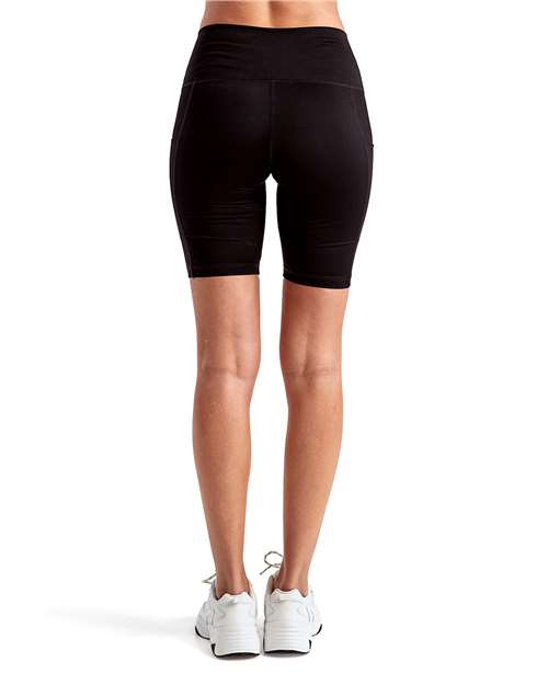 TriDri TD046 Women's Performance Compression Shorts - Back view