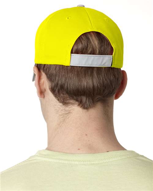 Adams Headwear RF102 Reflector Safety Cap - Back view