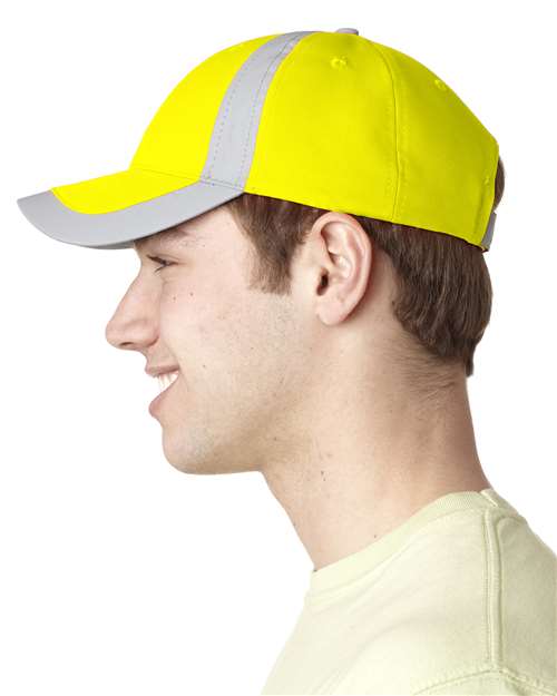 Adams Headwear RF102 Reflector Safety Cap - Side view