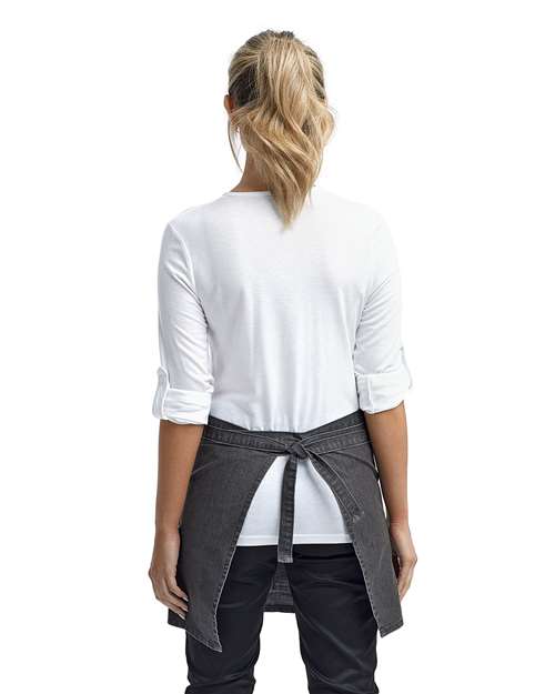 Artisan Collection by Reprime RP125 Jeans Stitch Denim Waist Apron - Back view