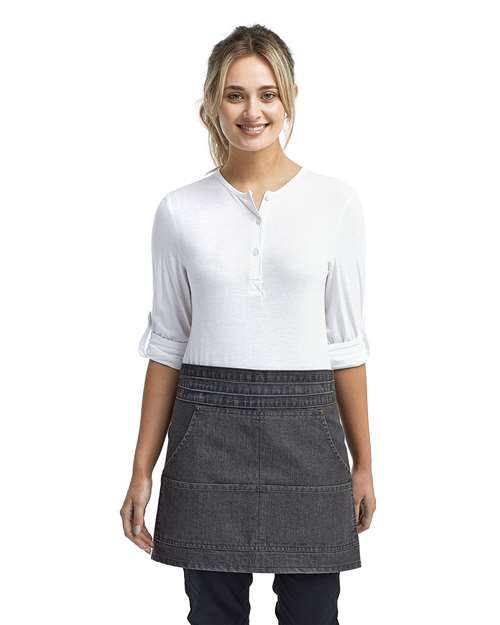 Artisan Collection by Reprime RP125 Jeans Stitch Denim Waist Apron - Front view