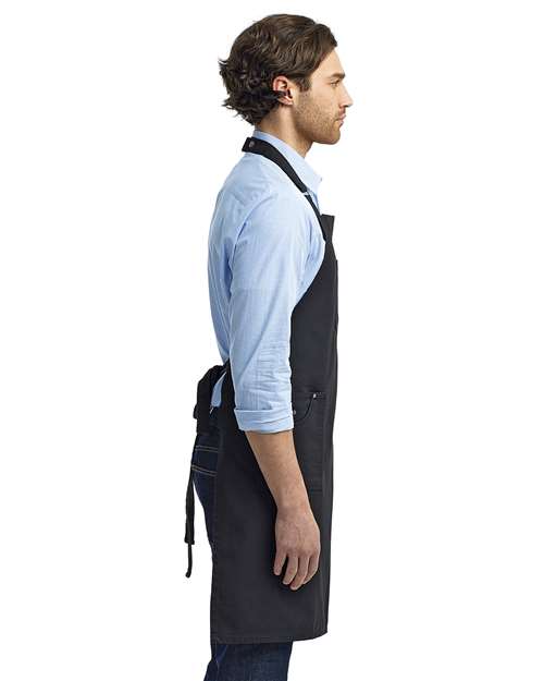 Artisan Collection by Reprime RP132 Chino Bib Apron - Side view