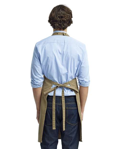 Artisan Collection by Reprime RP132 Chino Bib Apron - Back view