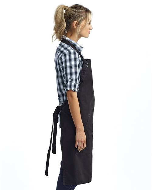 Artisan Collection by Reprime RP137 Calibre Heavy Cotton Canvas Pocket Apron - Side view