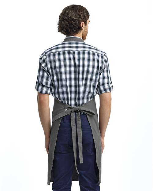 Artisan Collection by Reprime RP137 Calibre Heavy Cotton Canvas Pocket Apron - Back view