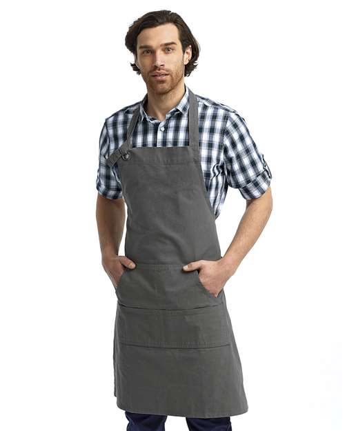 Artisan Collection by Reprime RP137 Calibre Heavy Cotton Canvas Pocket Apron - Front view