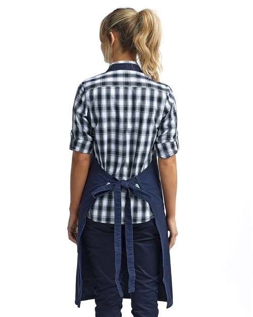 Artisan Collection by Reprime RP137 Calibre Heavy Cotton Canvas Pocket Apron - Back view