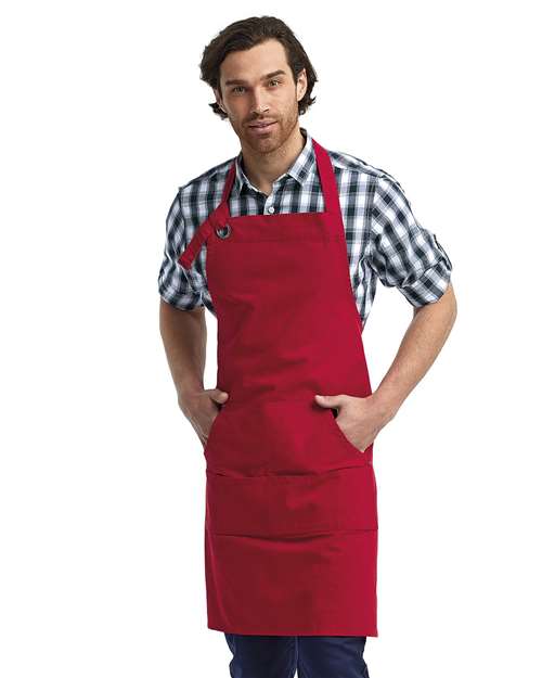Artisan Collection by Reprime RP137 Calibre Heavy Cotton Canvas Pocket Apron - Front view