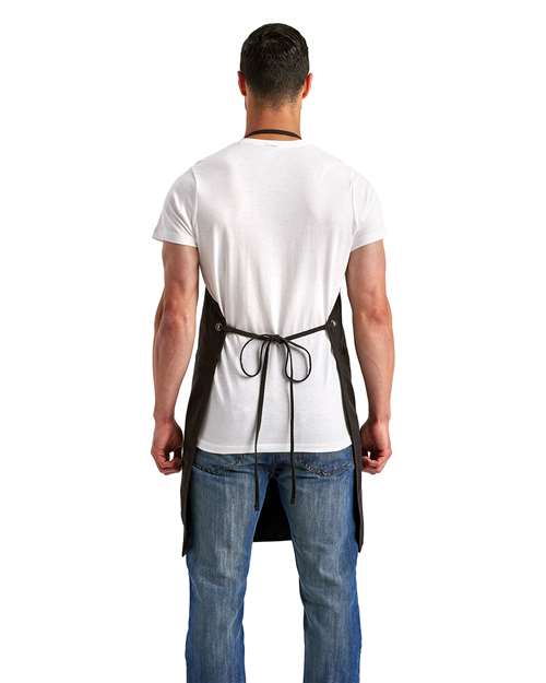 Artisan Collection by Reprime RP181 Artisan's Choice Double Pocket Canvas Apron - Back view