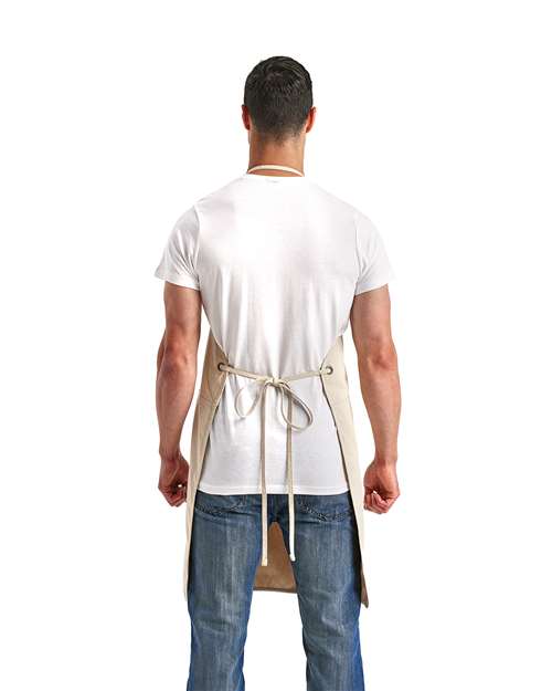 Artisan Collection by Reprime RP181 Artisan's Choice Double Pocket Canvas Apron - Back view