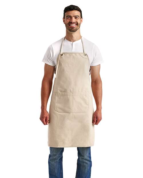 Artisan Collection by Reprime RP181 Artisan's Choice Double Pocket Canvas Apron - Front view