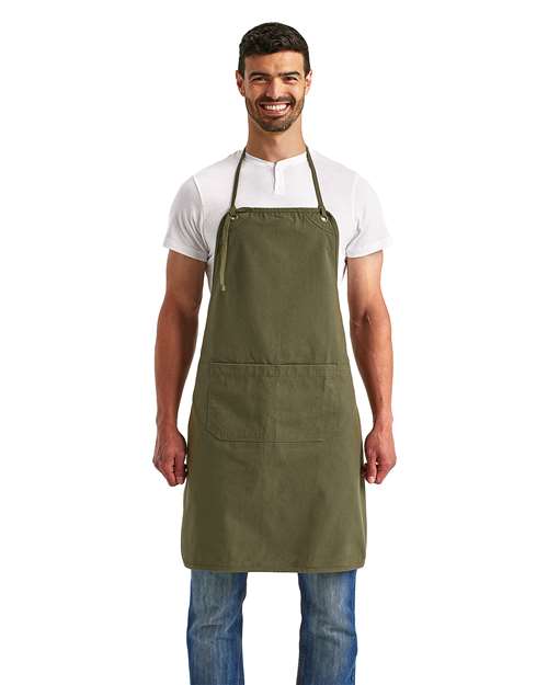 Artisan Collection by Reprime RP181 Artisan's Choice Double Pocket Canvas Apron - Front view