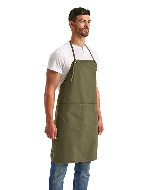 Artisan Collection by Reprime RP181 Artisan's Choice Double Pocket Canvas Apron - Side view