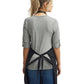 Artisan Collection by Reprime RP123 Espresso Bib Apron - Back view