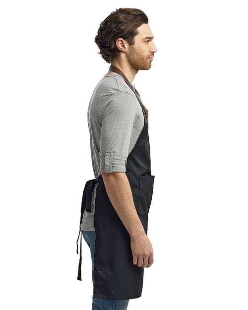 Artisan Collection by Reprime RP123 Espresso Bib Apron - Side view