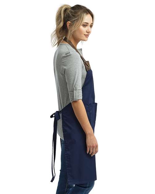 Artisan Collection by Reprime RP123 Espresso Bib Apron - Side view