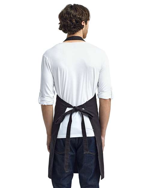 Artisan Collection by Reprime RP130 Calibre Heavy Cotton Canvas Bib Apron - Back view