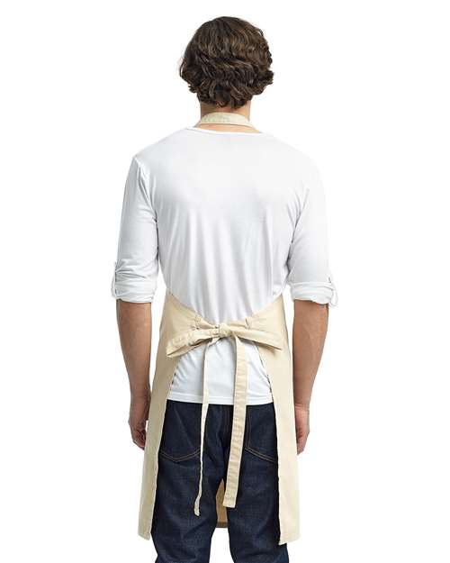 Artisan Collection by Reprime RP130 Calibre Heavy Cotton Canvas Bib Apron - Back view