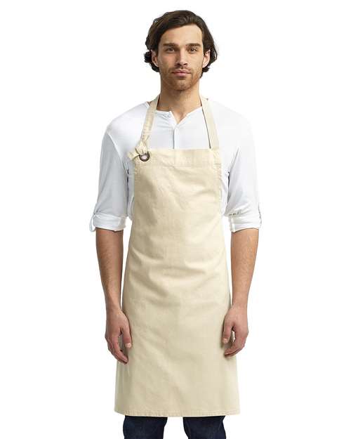 Artisan Collection by Reprime RP130 Calibre Heavy Cotton Canvas Bib Apron - Front view