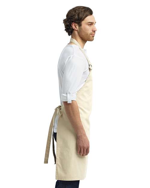 Artisan Collection by Reprime RP130 Calibre Heavy Cotton Canvas Bib Apron - Side view