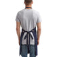 Artisan Collection by Reprime RP121 Barley Contrast Stitch Recycled Bib Apron - Back view