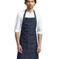 Artisan Collection by Reprime RP126 Jeans Stitch Denim Bib Apron - Front view