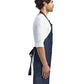 Artisan Collection by Reprime RP126 Jeans Stitch Denim Bib Apron - Side view