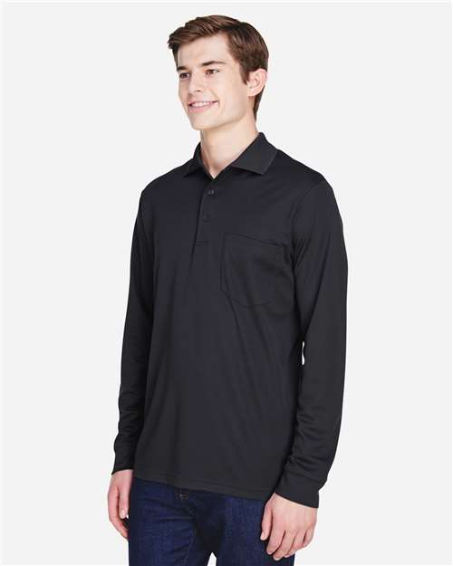 CORE365 88192P Men's Pinnacle Performance Long Sleeve Piqu·Polo with Pocket - Side view