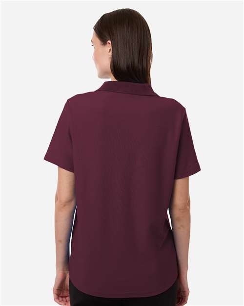 CORE365 CE106W Women's Resolve CVC Performance Pique Polo - Back view