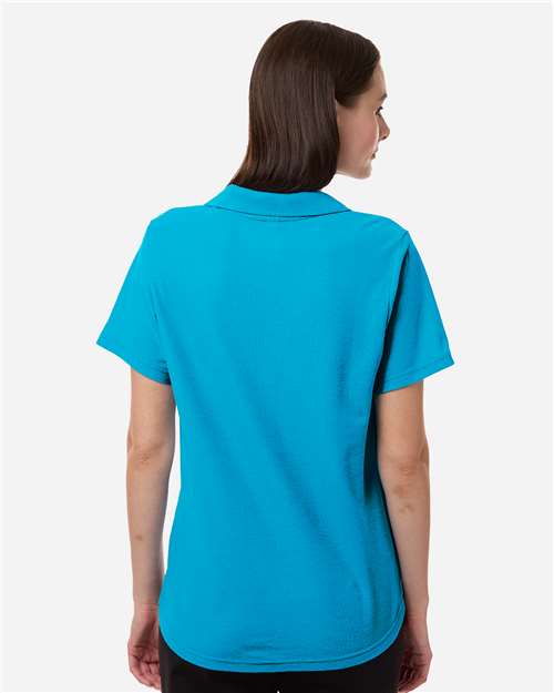 CORE365 CE106W Women's Resolve CVC Performance Pique Polo - Back view