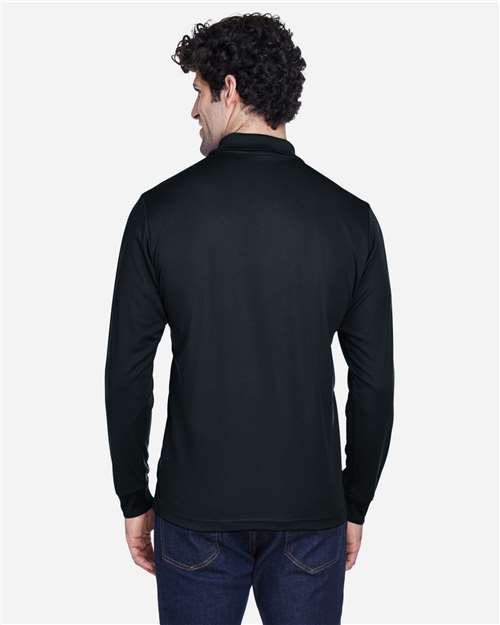 CORE365 88192 Men's Pinnacle Performance Long Sleeve Piqu·Polo - Back view