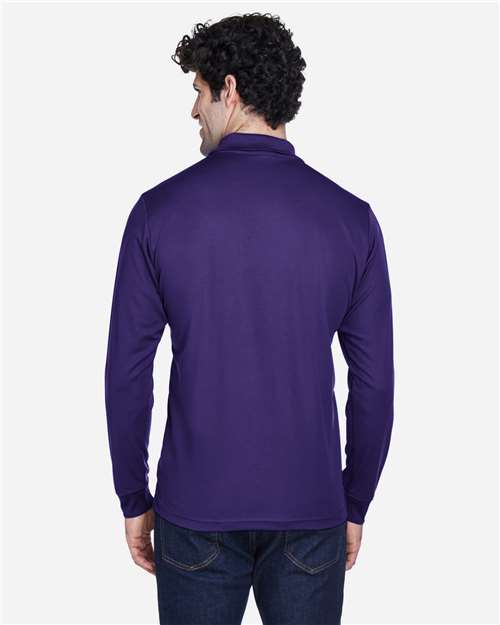 CORE365 88192 Men's Pinnacle Performance Long Sleeve Piqu·Polo - Back view