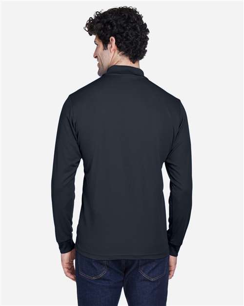 CORE365 88192 Men's Pinnacle Performance Long Sleeve Piqu·Polo - Back view