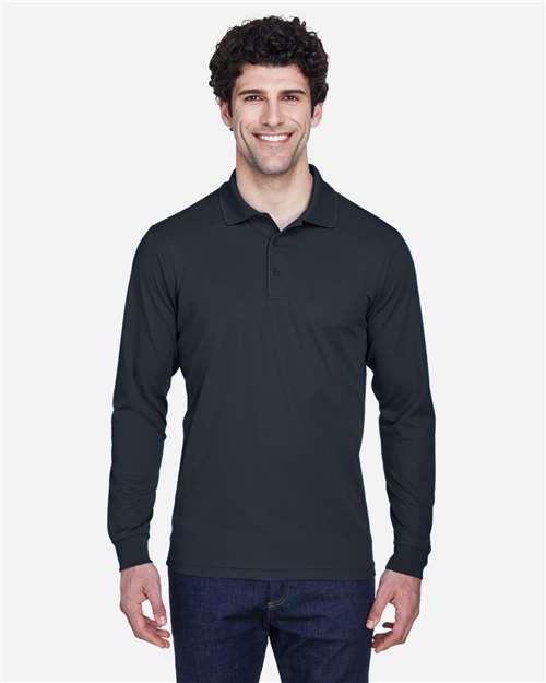 CORE365 88192 Men's Pinnacle Performance Long Sleeve Piqu·Polo - Front view