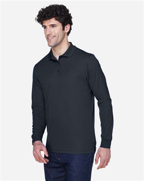 CORE365 88192 Men's Pinnacle Performance Long Sleeve Piqu·Polo - Side view