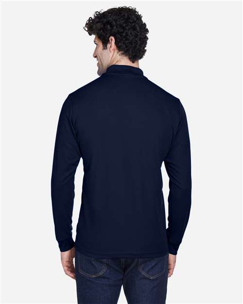 CORE365 88192 Men's Pinnacle Performance Long Sleeve Piqu·Polo - Back view