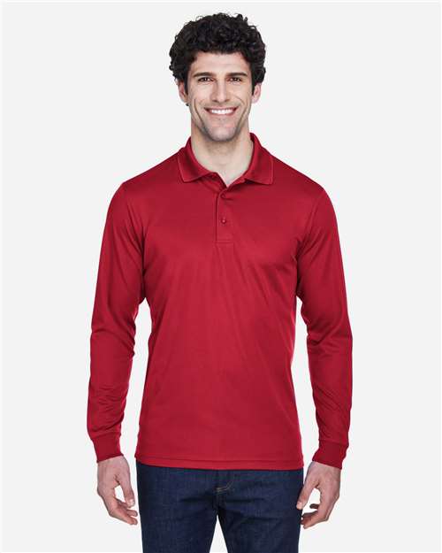 CORE365 88192 Men's Pinnacle Performance Long Sleeve Piqu·Polo - Front view
