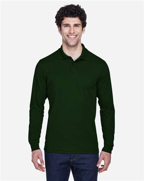 CORE365 88192 Men's Pinnacle Performance Long Sleeve Piqu·Polo - Front view