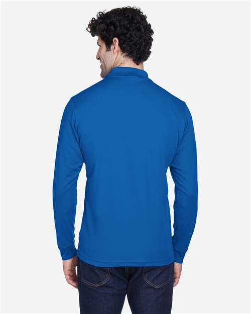 CORE365 88192 Men's Pinnacle Performance Long Sleeve Piqu·Polo - Back view