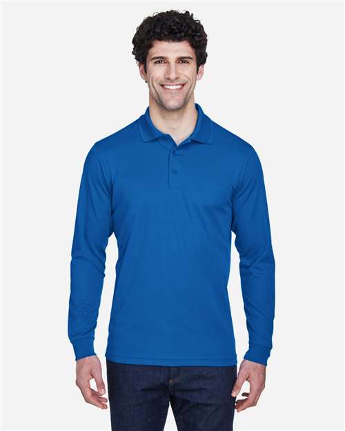 CORE365 88192 Men's Pinnacle Performance Long Sleeve Piqu·Polo - Front view